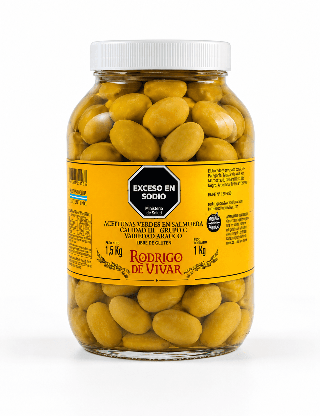 Aceitunas Verdes Calibre (0) 1kg — foto 1