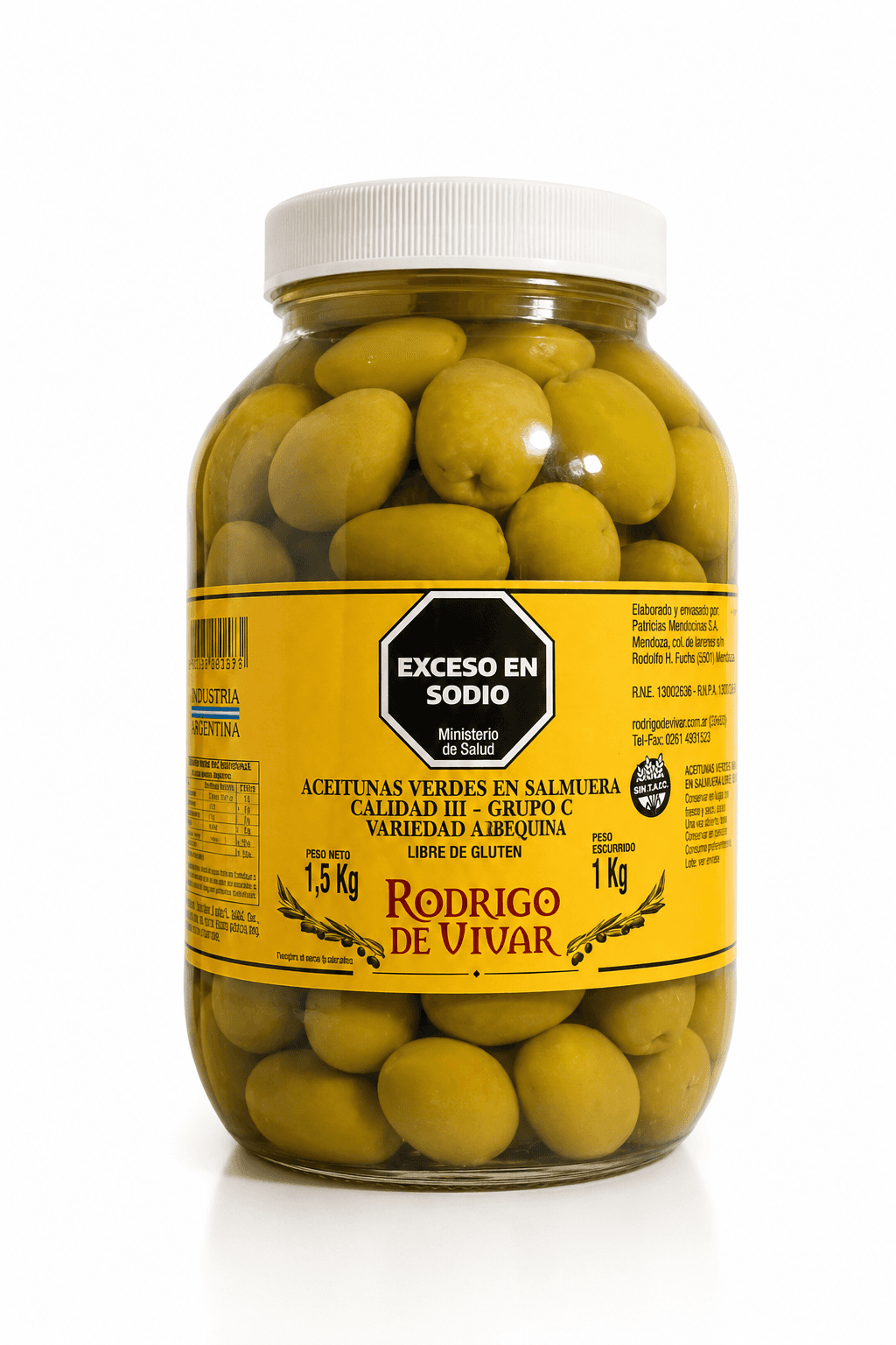 Aceitunas Verdes Calibre (00) 1kg — foto 1