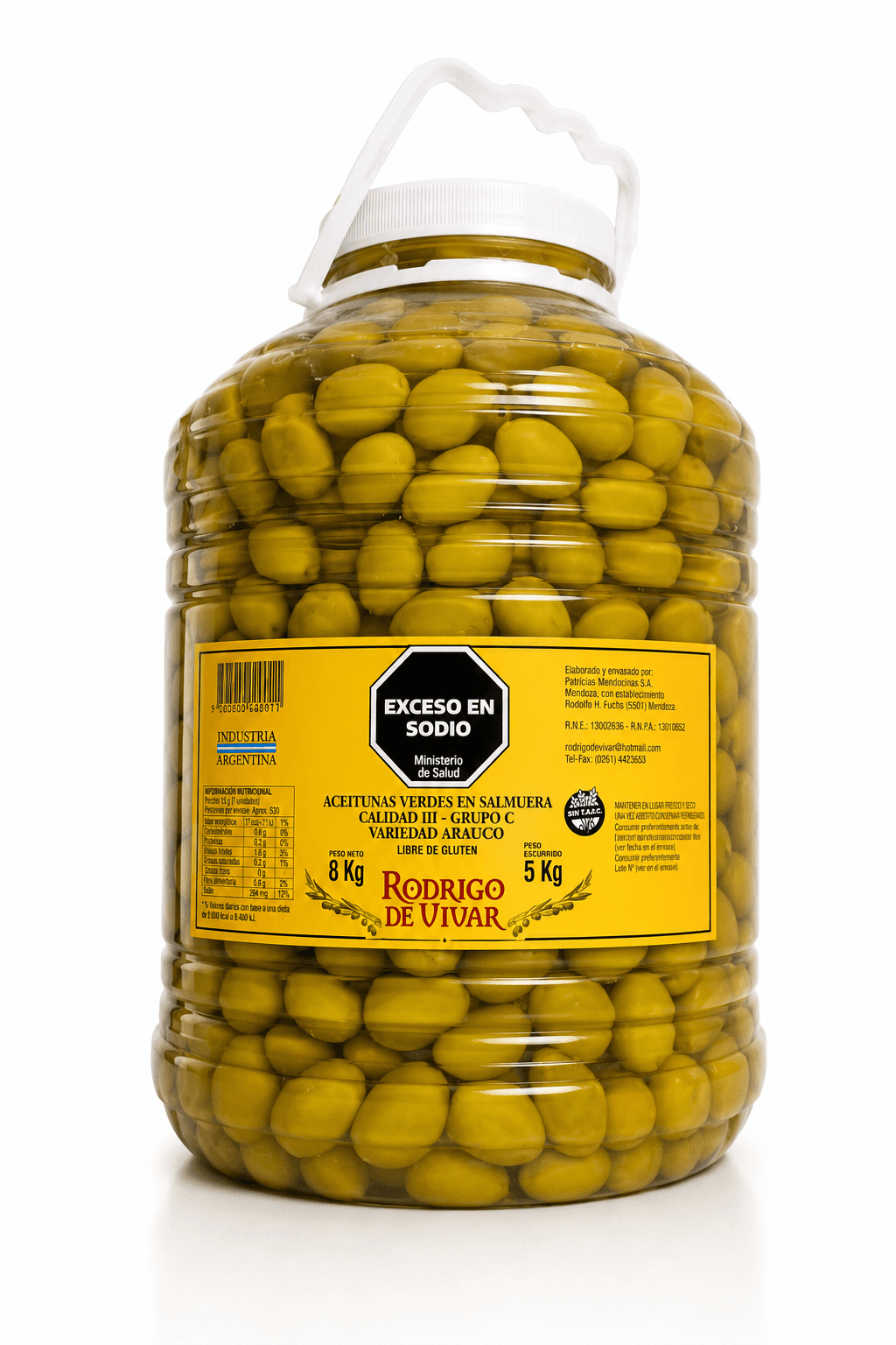 Aceitunas Verdes calibre ( 0 ) 5kg — foto 1